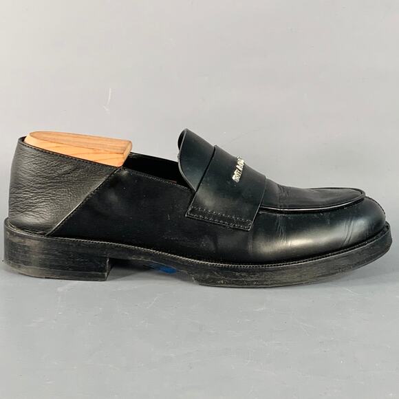 1017 ALYX 9SM Size 8 Black Silver Leather Slip On Loafers main image 7